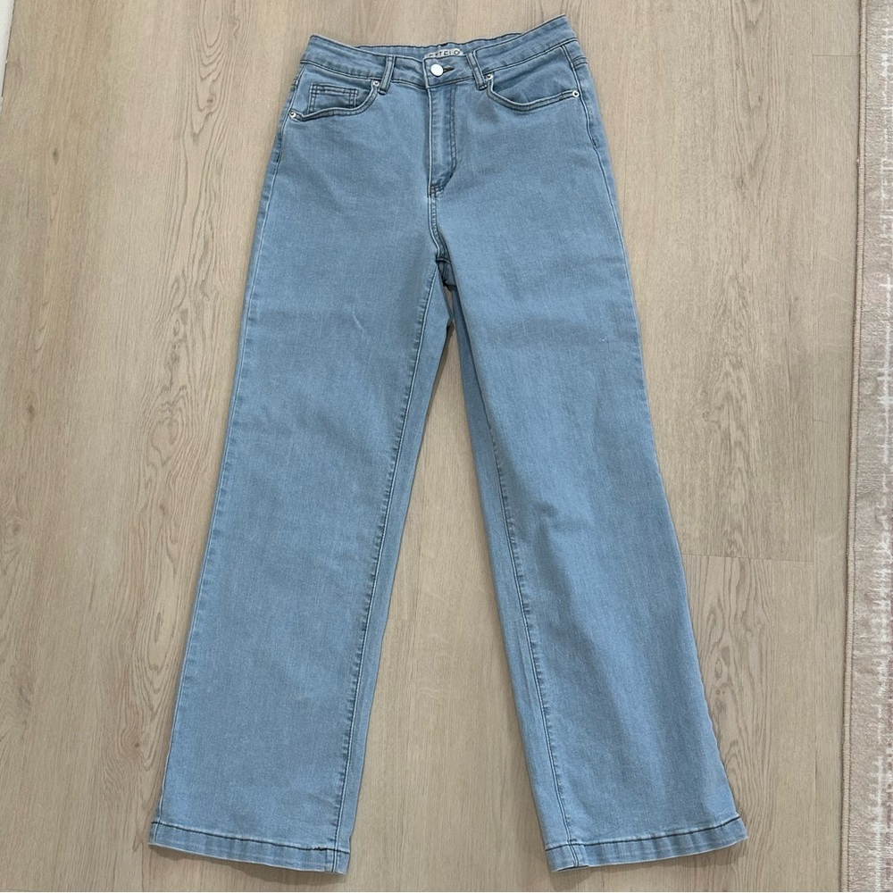 High Rise Flare Light Blue Women's Jeans